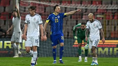 إيطاليا تسقط أمام البوسنة بضربات الجزاء الترجيحية وتفشل في بلوغ المونديال