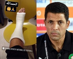 لاعب المنتخب المحلي يتعرض لإصابة بليغة  بمعسكر المحليين تغيبه عن الميادين