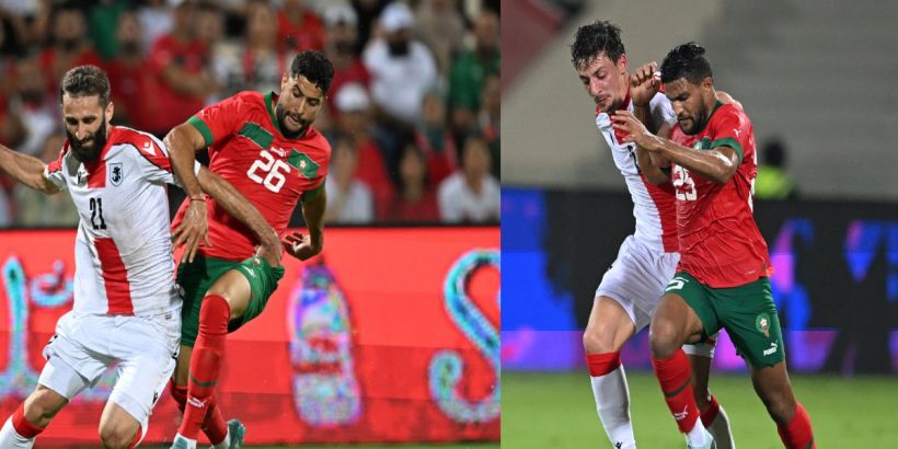 ثنائي الوداد يقدم مباراة رائعة ضد جورجيا و ينال استحسان المغاربة